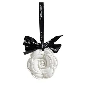 Spot Supply Camellia Hanging Ceramic Aroma Stone Diffuser Home Car Freshener - Skylark Network Co., Ltd. - China