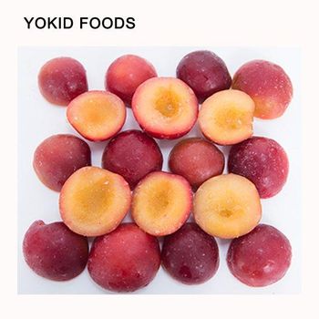 iqf frozen plum fruit Type Plum Shape HALVES Style FROZEN Content plum Grade A or B Address China Weight (kg) 10 Packaging - Qingdao Yokid Foods Co., Ltd. - China