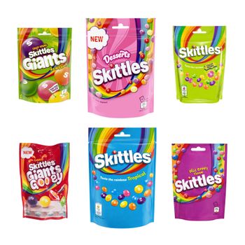 Tasty Skittles Fruity Chewy Candy Assortment Packed With Colorful Flavors For Sweet Snack Lovers And Candy Fans - TRADECENTRIC LLC - United States