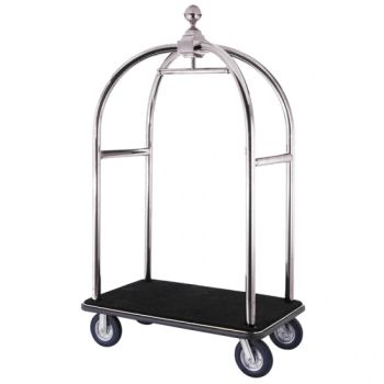 Hotel Lobby Trolley with Stainless Steel Material (XL-01) Tube 51mm Quantity 4 Color White Origin China Condition New HS.Code 871680 - Guangdong Shining Hotel Articles Co., Ltd. - China