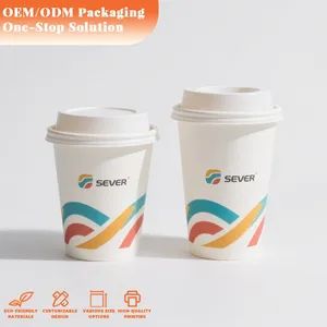 Custom Printed Hot Drink Double Wall Disposable Paper Cup with Design Logo - EVER GREATER IMP. & EXP. CO., LIMITED - China
