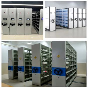 Factory Direct Custom Mobile Shelves School Library Shelving Systems Movable High - Density Archive Trolley System Reference - Manual Mobile Shelving High - Dongguan Shangsheng File Equipment Co., Ltd - China
