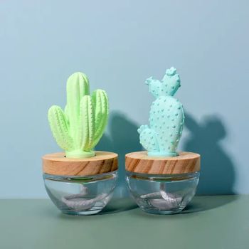 Cactus Plant Aromatherapy Stone Diffuser with Bamboo Cap for Home Scent - Guangxi Bobai Quansheng Household Products Co., Ltd. - China