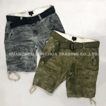 Mens Boys Shorts Cargo Pants Trousers Fashion Gray Olive Cotton - QUANZHOU LONGHUA TRADING CO., LTD. - China