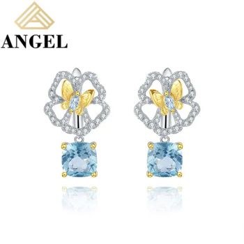 Fashion S925 Silver Charming Zirconia Butterfly Design Shining Topaz Moissanite Jewelry Set - Guangzhou Angel jewellery co.,ltd - China