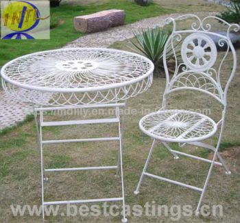Folding White Metal Wire Mesh Outdoor Furniture - Hebei Mingda International Trading Co., Ltd. - China