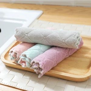 Novelty Ruffled Water Absorbent Dish Towels with Fringe Non Woven Dish Towel with Writing - Shijiazhuang Tangju Trading Co., Ltd. - China