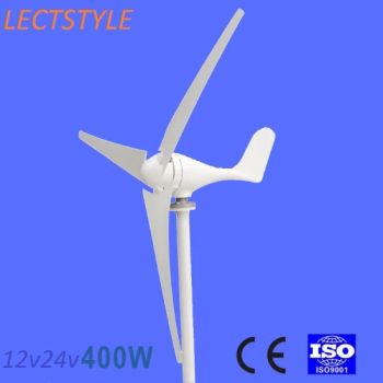 400W Wind Turbine Generator 12V 24VDC3/5 Blade with Wind Controller - Hangzhou Lectstyle Trade Co., Ltd. - China