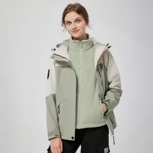 OEM Teenagers Girls Autumn Waterproof Outdoor Jackets Detachable Inner Liner Coat for Travel - Guangdong Mingyang Garment Industry Co., Ltd. - China