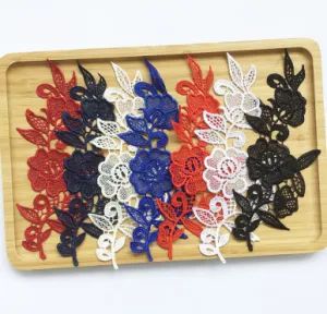 in Stock Fashion Colorful Polyester Lace Patch Garment Accessories - Marigold Garment Accessories Co., Ltd. - China