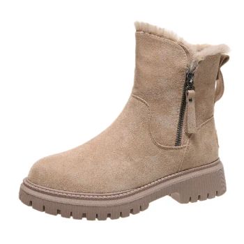 Popular Winter Versatile MID-Cut Fashionable Snow Boots Plus Velvet Warm Cotton Shoes - Quanzhou Binfeng Import & Export Co., Ltd. - China