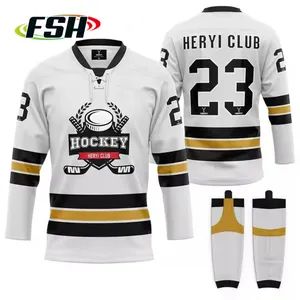 New Design Sublimation Printing Ice Hockey Wear Jersey Custom Shirts - Dongguan Fshsportswear Co., Ltd. - China