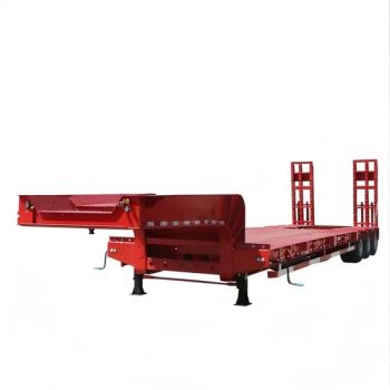 Factory Direct Sale Heavy Equipment Transport 2/3/4 Axles Lowbed Flatbed Semi-Trailer - Zhongwu New Energy (Shandong) Group Co., Ltd - China
