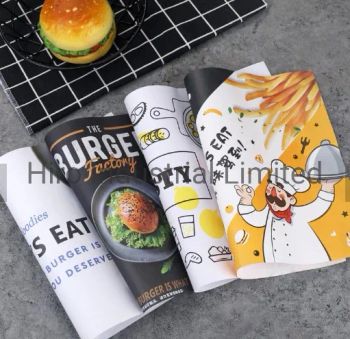 Sandwich Packaging Wax Paper Food Hamburger Wrapping Paper Layer 1 Coating Coated Type Anti-oil Paper Model NO. - Hiro Industrial Limited - China