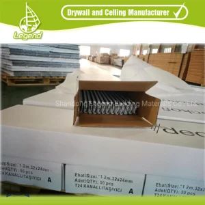 Ceiling Grid Components False Suspended Galvanized Steel Flat Ceiling T Grid - Shandong Legend Building Materials Co., Ltd. - China