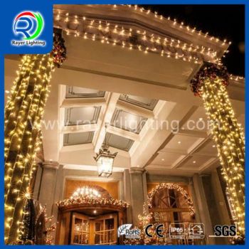 Green Wire cUL LED Curtain Lights Commercial Christmas Garden Lights - Lankao Rayer Lighting Product Co., Ltd. - China