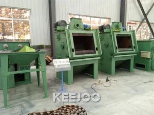 Feeding 220kg Tumblast Shot Blasting Machine Non Ferrous Metal Castings Cleaning - Qingdao KEEJOO Group - China