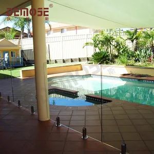 Ornamental Commercial Tempered Glass Security Fencing for Modern Pool Safety (DMS-B28157) - Foshan Demose Hardware Products Co., Ltd. - China