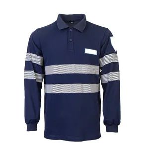Mens Long Sleeve Casual Polo Shirts Custom Logo Printed Cotton Tshirts Polos - Wuhan Corhunter Garment Co., Ltd. - China
