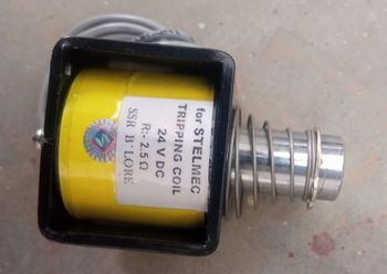 VCB Tripping Coil Current 2A Material SS Weight 0.5kg Voltage 24 V Wire Length 1m Wire Diameter 1mm Resistance 2.5ohm Phase Single - R&D Enterprises - India