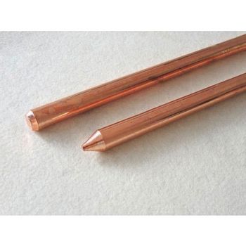 Hot Rolled Copper Earthing Electrodes Brand Shivangi Material Copper Technique Hot Rolled Service Life 12-14 Year Length Of Rod - Shivangi Engineering Works - India
