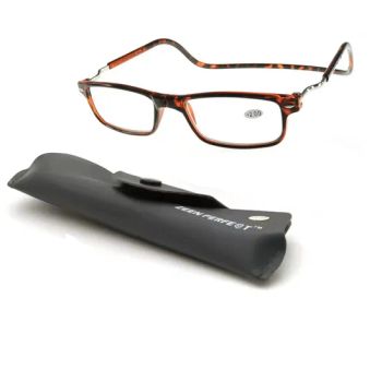 Folding Magnetic Frame Reading Glasses Men Anti Blue Light 1.5 1.0 Click Magnetic Reading Glasses Around Neck Hang Readers - IENJOY GROUP CO., LTD. - China