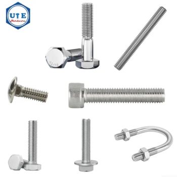 Stainless Steel Hex Nuts Bolts M6X8-M24x250 DIN603 A2-70 A4-80 Polishing 1Y - Zhejiang Unit Hardware Products Co.,Ltd - China