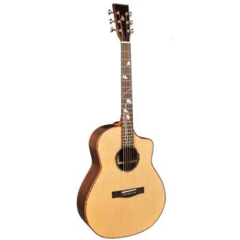 All Solid Acoustic Guitar Om Body Guitar Size 41'' Origin China Model NO. BFG-200 HS Code 9202900090 Min. Order: 1 - Xianyang Boya Music Instruments Co., Ltd. - China