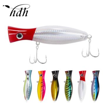 Saltwater Isca Fishing Tackle Poppers Lure Hard Baits Trolling Popper Fishing Bait Spinning Gt Lure for Tuna Bluefish - Weihai P.F. Outdoor Products Co., Ltd. - China