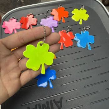Custom Reflective Pendant Safety Strip Reflector Pendant for Cycling Running Wheelchairs Four-Leaf Clover Shape - Jinjiang Deek Plastic Products Co., Limited - China