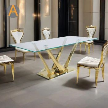 Commercial Stainless Steel Dining Table Ideal for Hotel Restaurants & Event Halls - Foshan Artsun Furniture Co., Ltd. - China