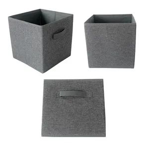 Non-Woven Fabric Bins with Double Handles Closet Organizers for Shelves - Jinhua Saving Industry and Trade Co. Ltd - China
