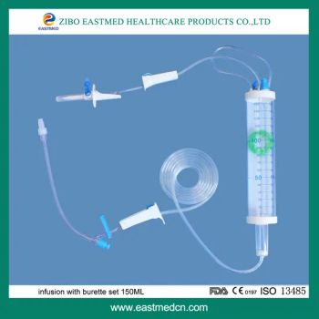 Burette Infusion Set, 100ml/150ml Type Infusion Sets for Pediatric - Zibo Eastmed Healthcare Products Co., Ltd. - China