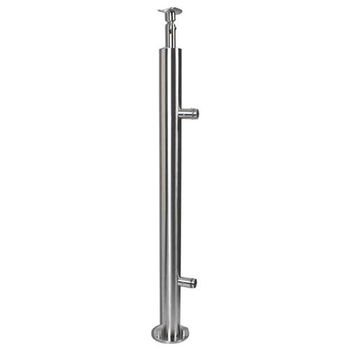 SS Railing Baluster Pattern Plain Finish Polished Material Grade SS 304 Usage Stairs And Railing Material Stainless Steel, - Isha Steel World - India