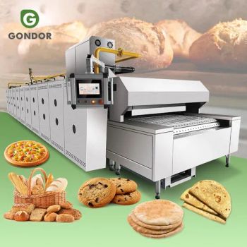 Industrial Continuous Microwave Baking Machine Cookie PVC Barmat Bakery Bread 8m Production Line Pita Meat Pies Tunnel Oven - Henan Gondor Machinery Co., Ltd. - China