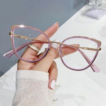 Anti Blue Light Cat Eye Glasses Fashionable Metal Optical Computer Glasses Frame Wholesale Eyeglasses Woman Eyewear - Dongguan Miao Xin Craft Co., Ltd. - China
