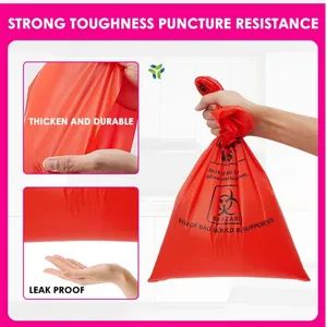 Heavy-Duty Biohazard Medical Waste Bags for Safe Disposal Age Adult MOQ 200000 Origin China Model NO. YD02 Size - Lianyungang Yuede Packaging New Materials Co., Ltd. - China