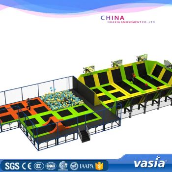 Inflatable Trampoline Jumping Bed Amusement Equipment Shape Square Origin China Trademark Vasia Kind Chidren Bed Color - Huaxia Amusement Co., Ltd. - China