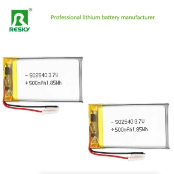 802530 Solar Li Ion Batteries Lithium Ion Rechargeable Polymer Lipo Battery Cell 3.7V 500mAh 600mAh for Wearable Devices - Shenzhen Resky Electronics Co., Ltd. - China