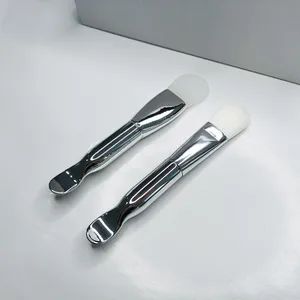 Customized Single Soft Headed Silicone Facial Mask Brush Multi Functional Beauty Tool Cosmetic Brush - Shaoxing Hengjin Metal Co., Ltd. - China