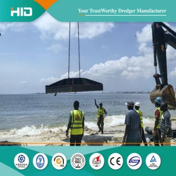Professional Backhoe Dredging Pontoon Transportation Barges for Sale Thailand - Shandong Haohai Dredging Equipment Co., Ltd. - China