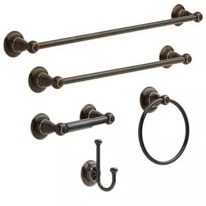 Sanitary Fitting Two Rack Ring Hook Classic Copper Bath Hardware Accessories Set - Shengze Industry Limited - China