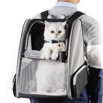 Innovative Traveler Bubble Backpack Black Polyester Pet Carriers for Cats and Dogs - Ningbo Yuheng Medical Equipment Company Ltd - China