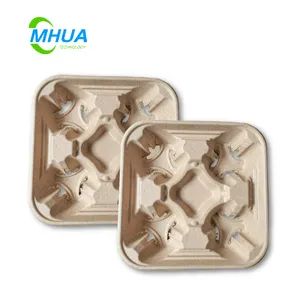 Hot Sell Coffee Drink 2 4 Cup Holder Tray Cup Carrier Paper Cup Holders - Mhua Group - China