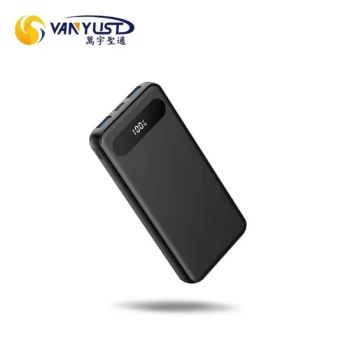 Factory Vendor 22.5W Fast Charging 10000mAh Black and White Power Bank with Battery Level Display Screen with CCC 3c Certification - Shenzhen Vanyust Technology Limited - China