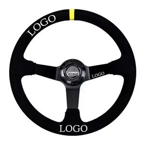 Tiypeor Customizable Car Modification Steering Wheel 350mm Suede Leather Racing Sport Steering Wheel - Yiwu Shengying Auto Accessory Co., Ltd. - China