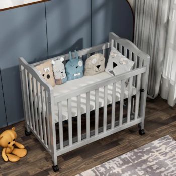 Solid Wood Toddler Sleeping Bed Baby Swing Rocking Kids Cribs - Hefei Craft Child Product Co., Ltd. - China