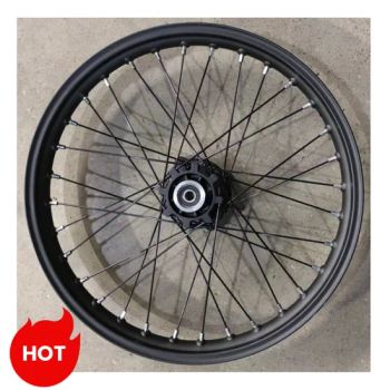 Customized Motorcycle Cg125 Accessories Black Motorcycle Wheel Forged Steel Alloy Spoke Rim Drum Brake 1.4*18inch - Chongqing Yuanxun Technology Co., Ltd - China