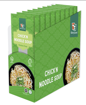 Chick'n Noodle Soup (Vegan Chick'n Noodle Soup) One Ingredient Noodle - GloryLand Food USA - United States