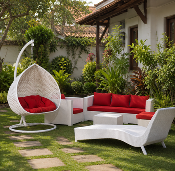 Tropical Garden Rattan Set Chair